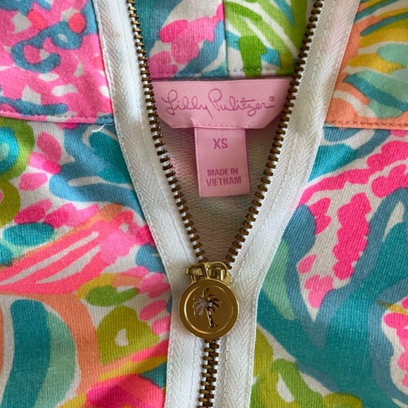 💥Lilly Pulitzer NEW LOVERS CORAL Skipper Popover - Picture 10 of 10
